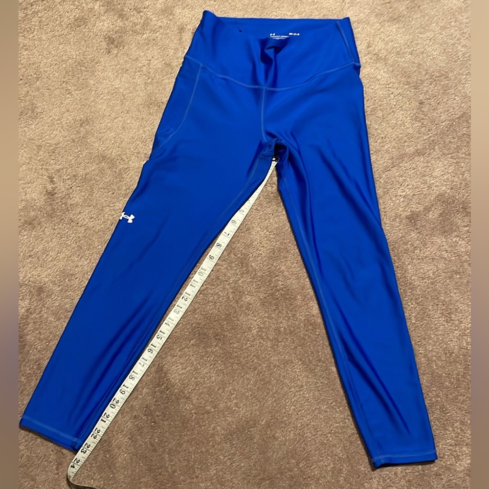 Under Armour royal Blue compression Leggings size medium one pocket on right
